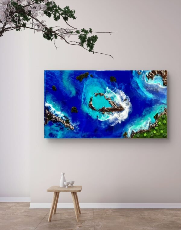 "Lagoon’s Embrace" 48x24