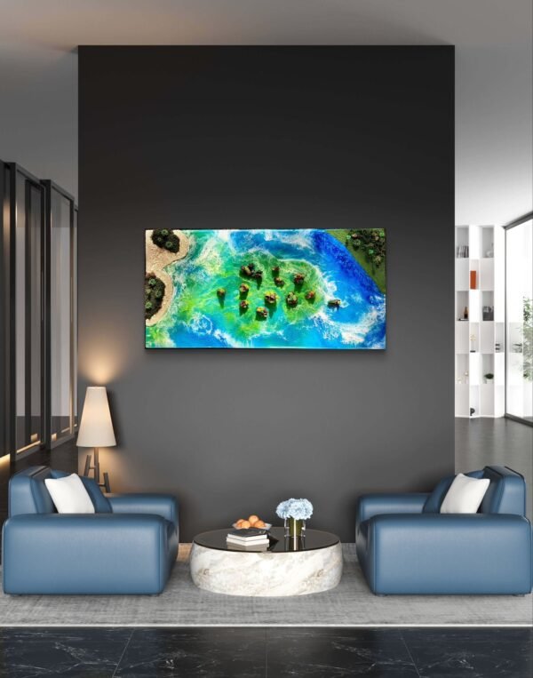 "Emerald Archipelago" 48x24 - Image 5