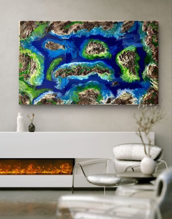 "Emerald Passages" 60x36 - Image 6