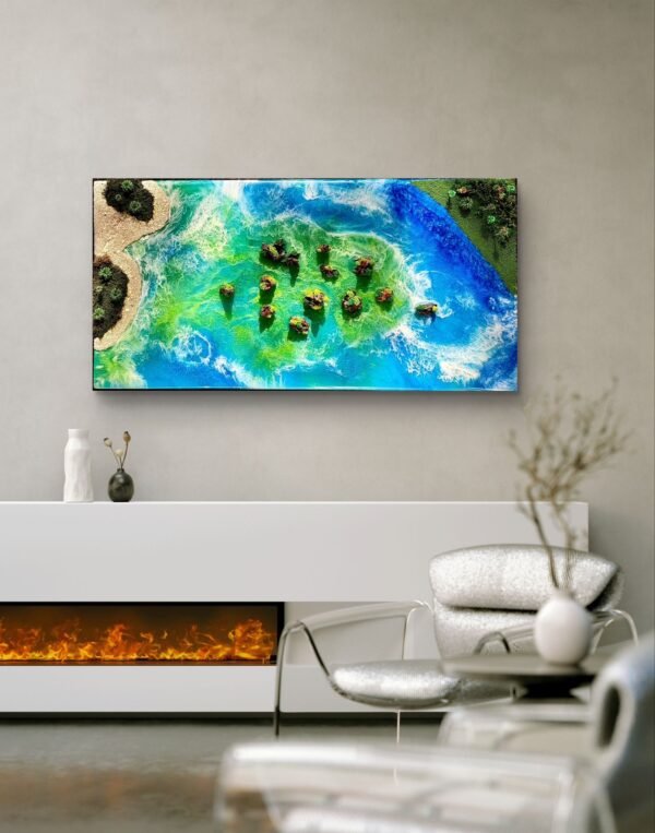 "Emerald Archipelago" 48x24 - Image 4