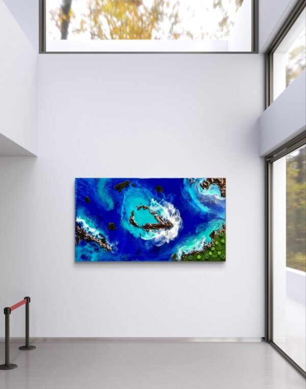 "Lagoon’s Embrace" 48x24 - Image 2