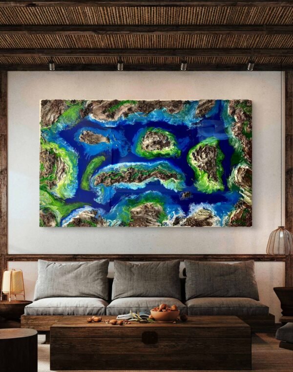 "Emerald Passages" 60x36 - Image 5