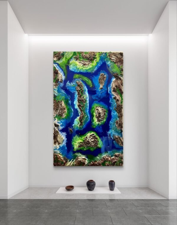 "Emerald Passages" 60x36 - Image 3