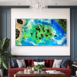 “Emerald Archipelago” 48×24