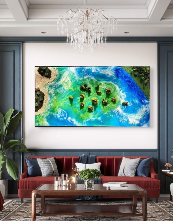 "Emerald Archipelago" 48x24